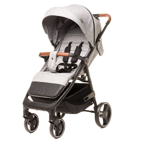 4 BABY Wózek spacerowy STINGER XXIV MELANGE LIGHT GREY