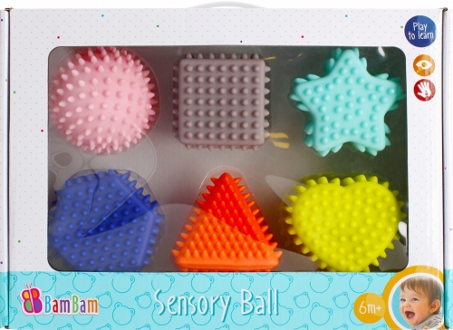 BAM BAM 492745 Zabawka sensoryczna figury 6szt.