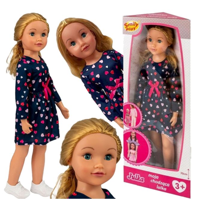 SMILY PLAY SP83934 Lalka Julka chodzi niesamodzielnie 70 cm