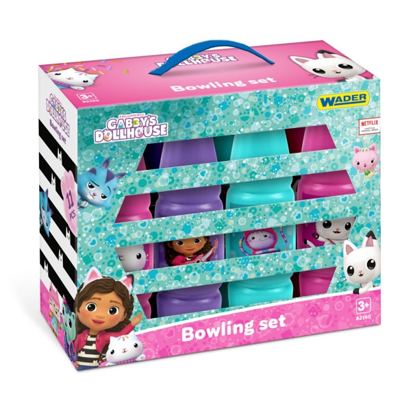 WADER 82190 Kręgle w kartonie Gabby's dollhouse