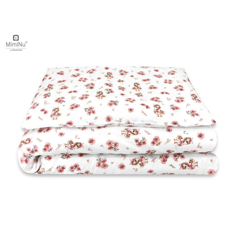 KIECZMERSKI Pościel C-2 100x135 cm MIMINU DESIGN Kaczuszki róż bawełna 100%