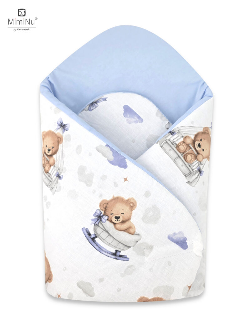 KIECZMERSKI Rożek standard 75x75 cm MIMINU DESIGN Misiowe Sny błękit bawełna 100%