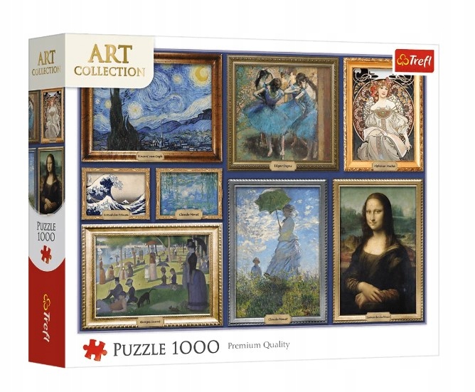 TREFL 10974 Puzzle 1000 Art Collection-Kolekcja arcydzieł sztuki