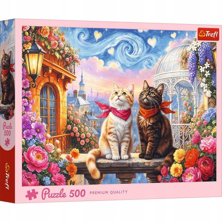 TREFL 37553 Puzzle 500 Zakochane mruczki
