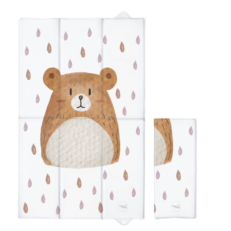 CEBA 307-000-830 Składana mata do przewijania duża 50x80 Basic Bear Bu