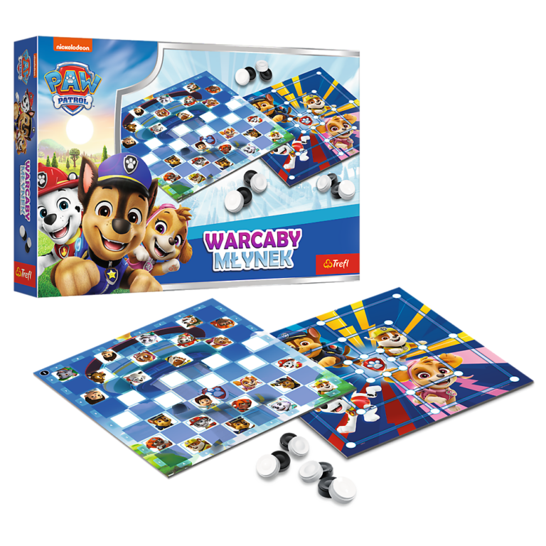 TREFL 02798 Gra Warcaby i Młynek Paw Patrol