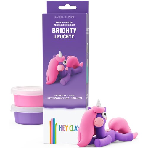 HEY CLAY HCL30137CEE Figurka jednorożec Brighty 3 pak