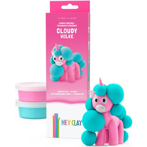 HEY CLAY HCL30138CEE Figurka jednorożec Cloudy 3 pak