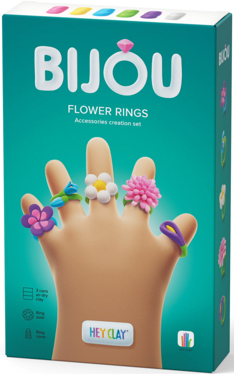 HEY CLAY HCL31001CEE Figurka Bijou Flower Rings + AKC 3 pak