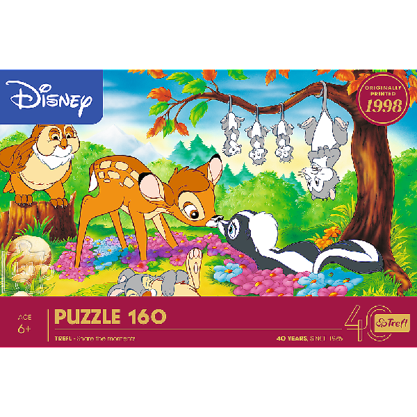 TREFL 40054 Puzzle 160 Bambi i leśni przyjaciele