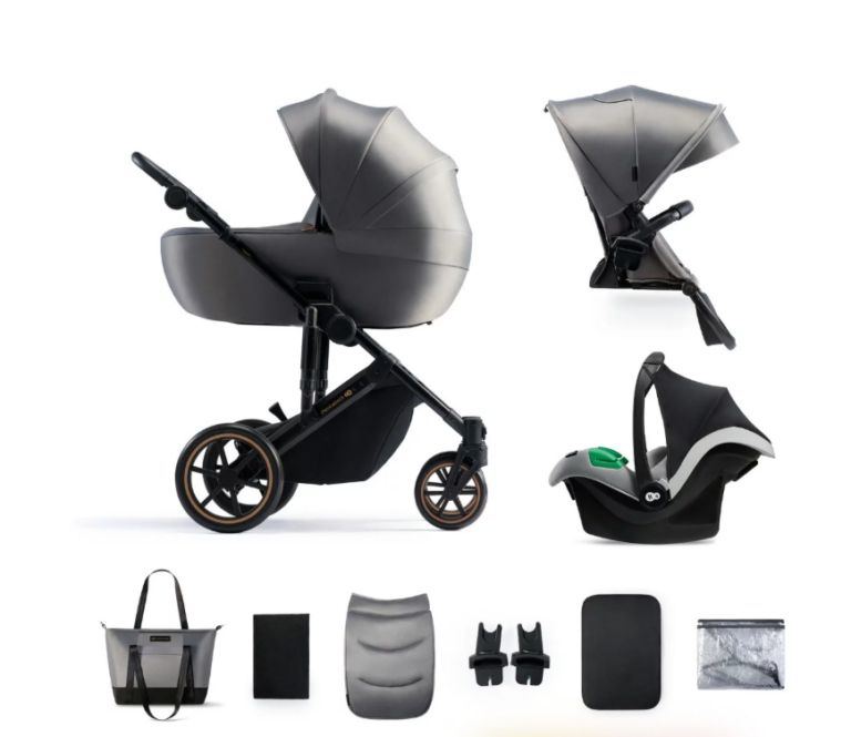 KINDERKRAFT Wózek wielofunkcyjny 3w1 PRIME 2 mink pro shadow grey