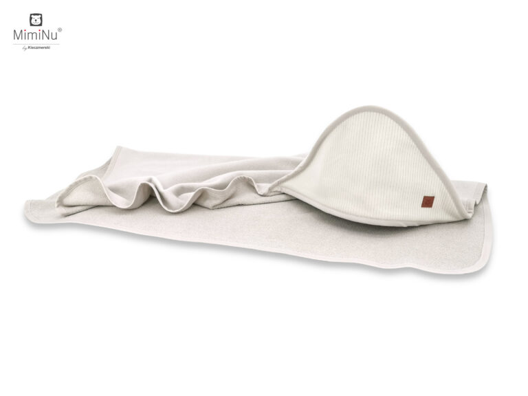 KIECZMERSKI Okrycie kąpielowe 100x100 MIMINU SOFT + myjka beżowe
