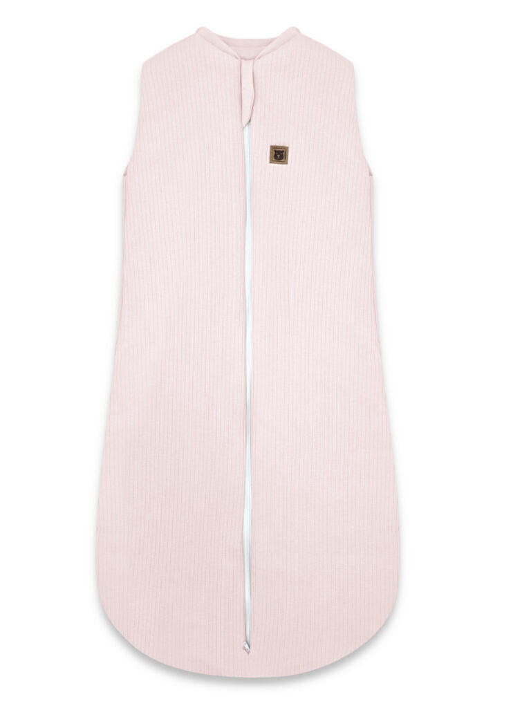 KIECZMERSKI Śpiworek do spania całoroczny MIMINU SOFT TEDDY 2,5 TOG pudrowy róż 62/76cm 3-12m