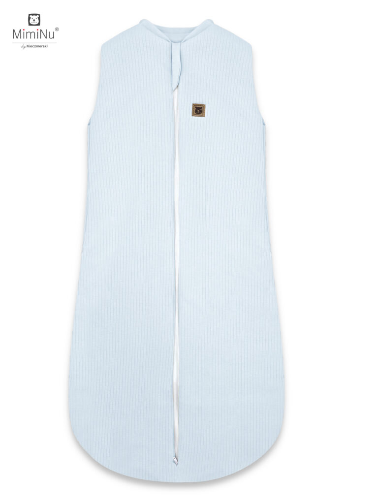 KIECZMERSKI Śpiworek do spania całoroczny MIMINU SOFT TEDDY 2,5 TOG niebieski 62/76cm 3-12m