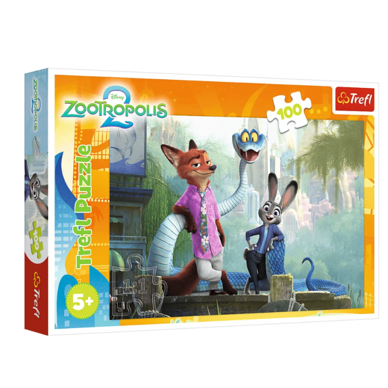 TREFL 16523 Puzzle 100 Tajemnice Zootopii
