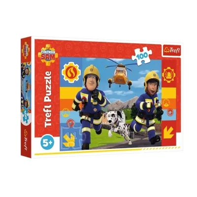 TREFL 16518 Puzzle 100 Zawsze pomocny Strażak Sam