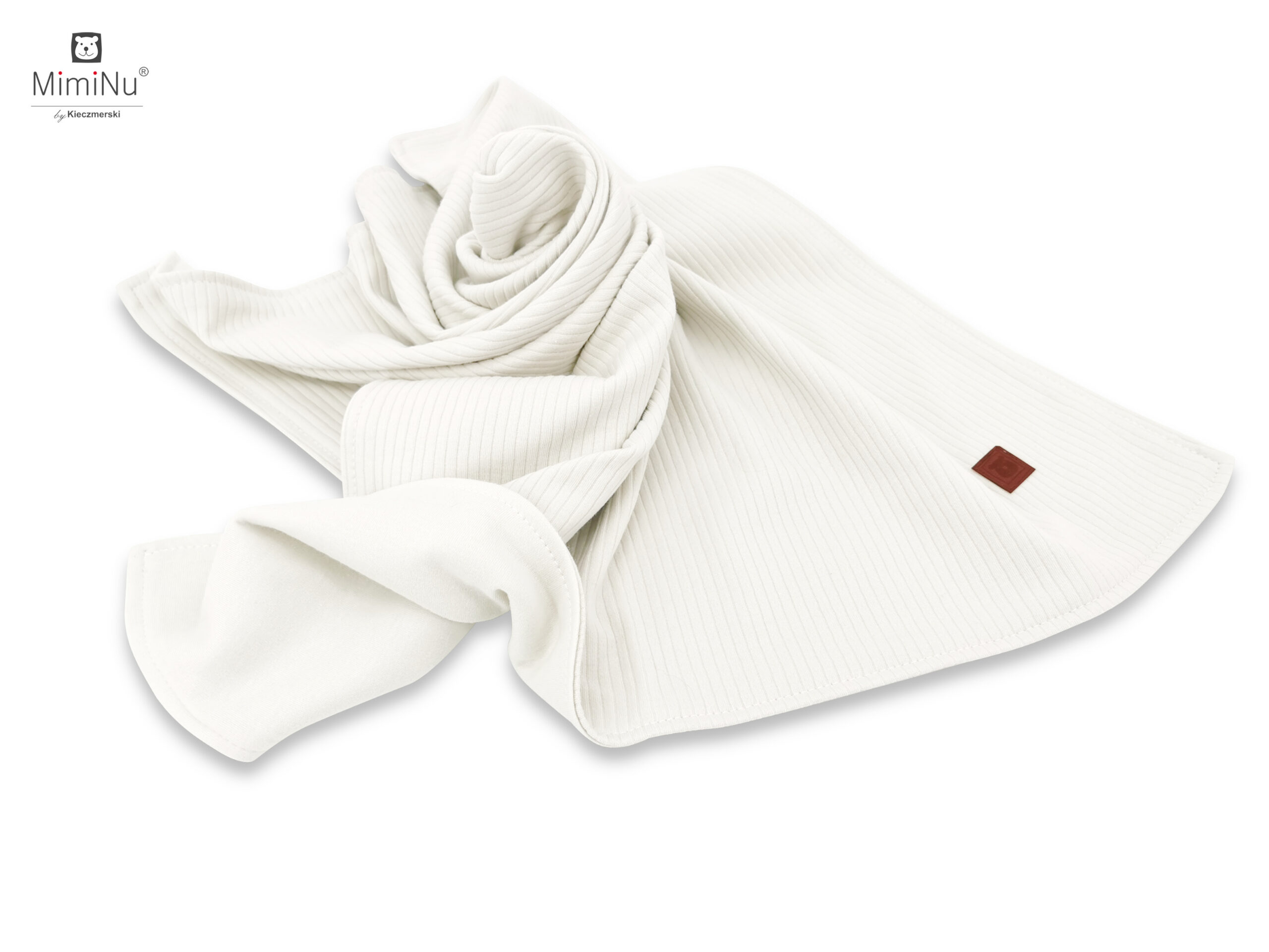 KIECZMERSKI Kocyk 75x100 cm MIMINU SOFT interlock bawełna 100% śmietanka