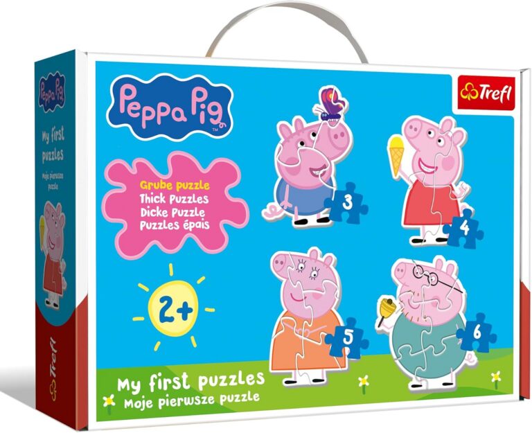 TREFL 36137 Puzzle Baby Classic Mała świnka wśród przyjaciół / Peppa Pig