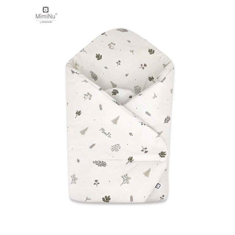 KIECZMERSKI Rożek usztywniony 75x75 cm MIMINU DESIGN Listki bawełna 100%