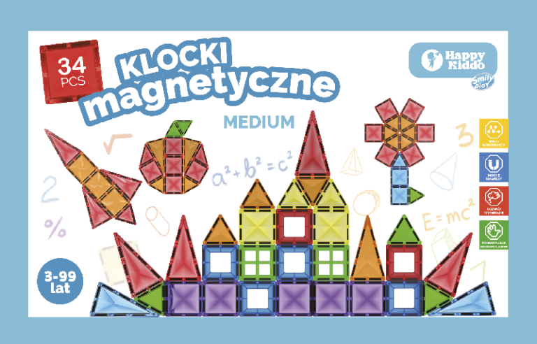 SMILY PLAY SP85384 Klocki magnetyczne 34 el.