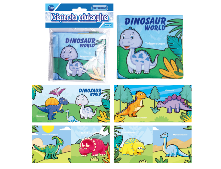 ARTYK 180484 Książeczka Malucha E-EDU dinozaury