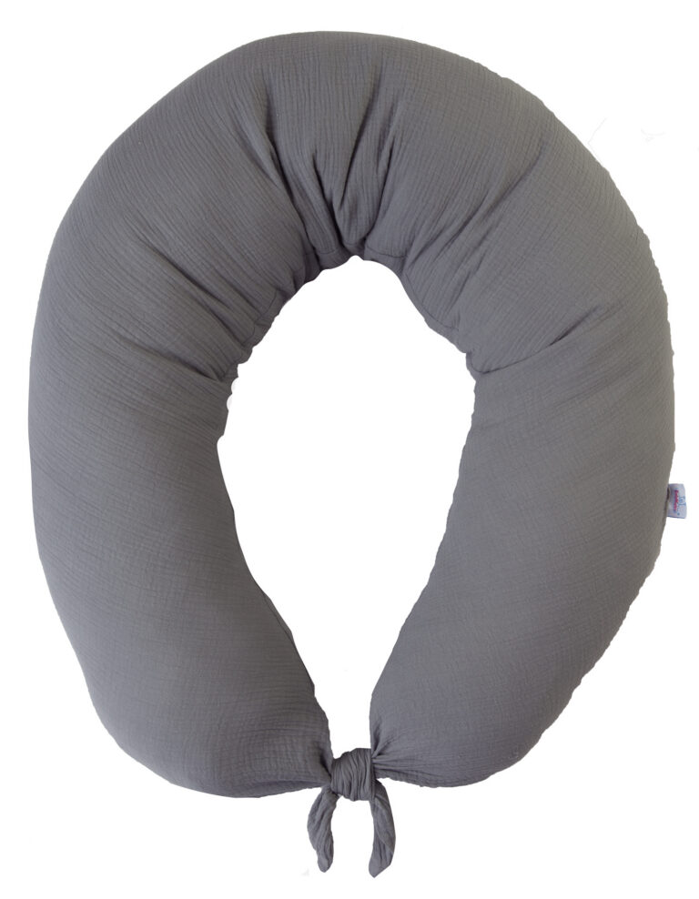 MATEX Poduszka pozycjonująca MOON MUSLIN 260 cm [TB0076_44]c. szary