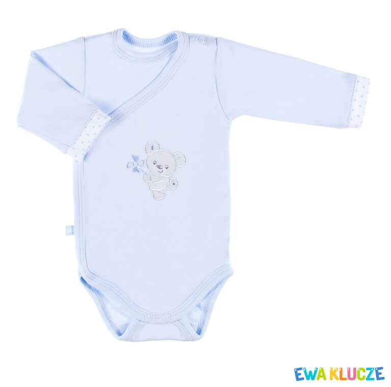 EWA 852656 NEWBORN Body REGL DŁ niebieski 56
