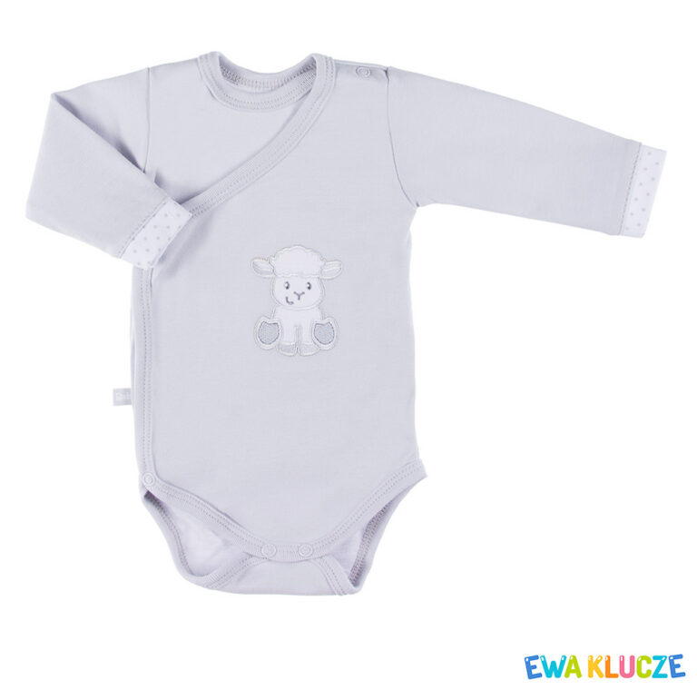 EWA 852779 NEWBORN Body REGL DŁ szary 56