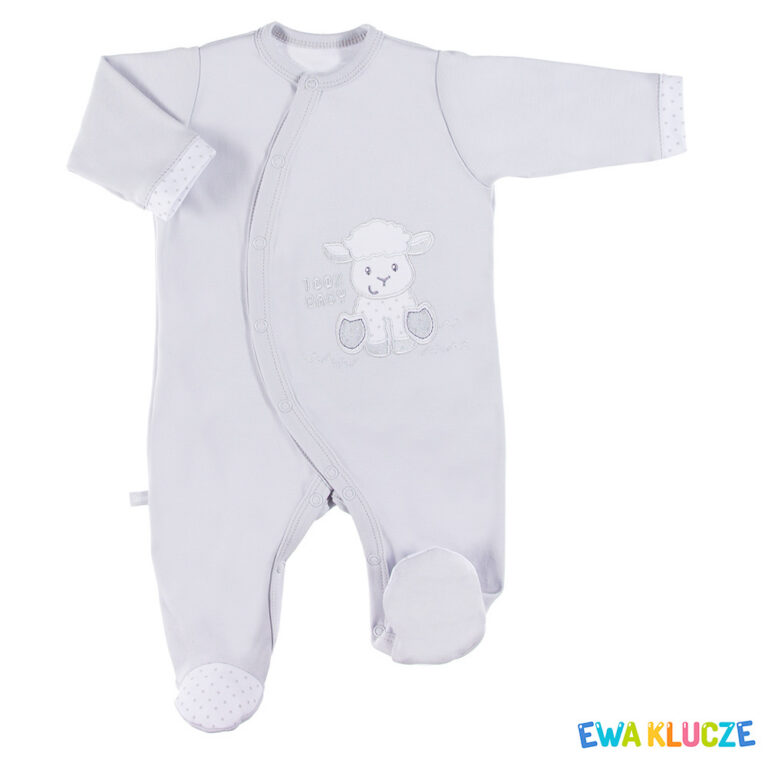 EWA 852625 NEWBORN Pajac szary 56