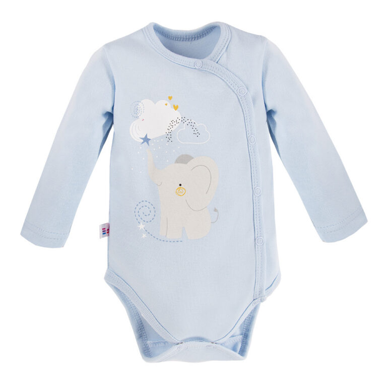 EWA 728289 MELLOW Body dł. rozpinane niebieskie 50