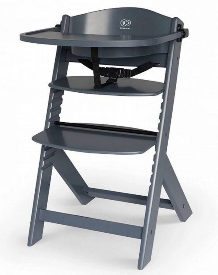 KINDERKRAFT Krzesełko do karmienia ENOCK FULL GREY 15187
